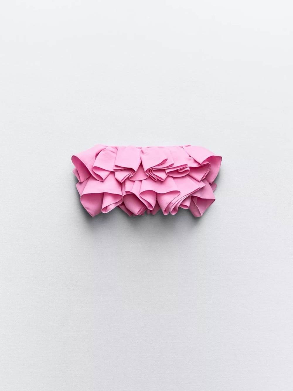 Zara Ruffled bandeau top